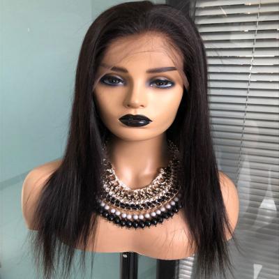 150 density silk base top lace front wig unprocessed peruvian hair lace wig