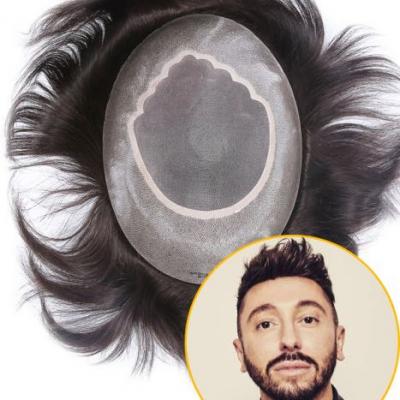 ARES - Durable Dye-able Indian Remy Hair Piece Men Toupee Wig