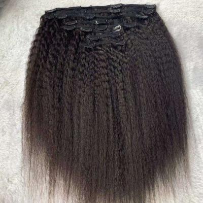 Best Quality 100% Raw Clip Ins Human Hair Extensions Virgin Remy Curly Invisible Clip In Hair