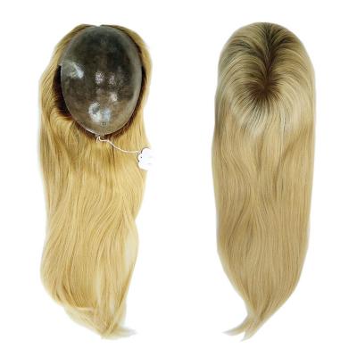 Best quality human virgin remy hair topper toupee for women,hai replacement all polyskin