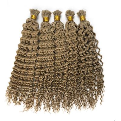 Bundles human hair bulk 100% cuticle aligned raw deep curly Indian hair bulk wholesale virgin hair no weft