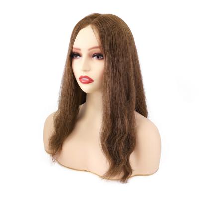 Cheap Women Hair piece French Lace & PU Straight Toupee Indian Human Hair for Women Capillary Prothesis Hair Dropshipping