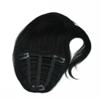 High Quality Curly Double Drawn Weave Straight Brazilian Full Fringe Human Hair Bangs For Black Women