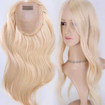 100% European Human Hair Jewish Kosher 6x7'' With 4*4 Silk Base Topper for Women
