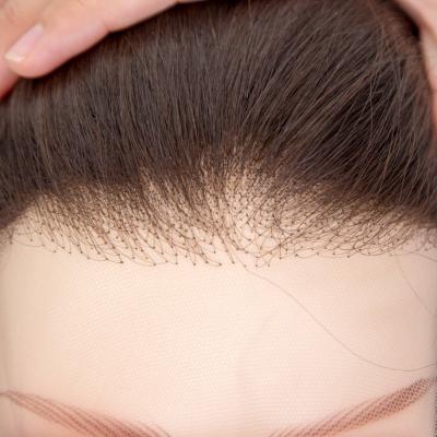 Glueless Lace Front Medical Wigs Virgin European Remy Human Hair Wigs for Alopecia PU Silicone Wig