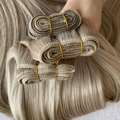 Hair Manufacturer Slavic 100% Human Hair Volume Weft Double Drawn Straight Hair Extensions