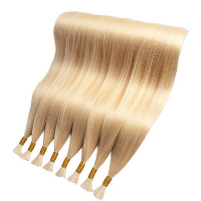Haohao High Quality 10-30 Inch Natural Wave Human Hair Machine Double Weft Bulk Extension Deep Texture No Weft
