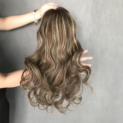 Hot Selling Stock Luxury Human Hair Wigs 2Y27# Balayage Color Human Remy Hair Loose Wave 13x6 Lace Frontal Wig for Women $306 for 14