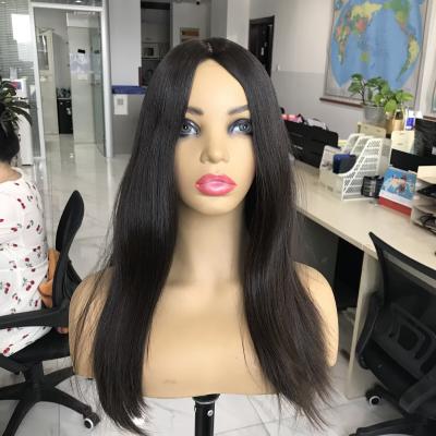 Jewish Wigs Factory Luxury Sheitel Unprocessed European Virgin Hair Natural Black Short Layer Silk Top Kosher Wig