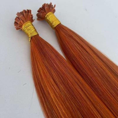 Mixed 130# and Orange 1g/pc High Quality Wholesale Double Drawn Remy Human Hair Extensions Flat Tip Keratin Hair Extensions