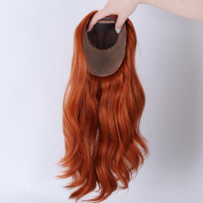 New Arrival Custom Red Color Indian Human Hair Topper Silk Base European Remy Hair Toppers for Women Human Hair