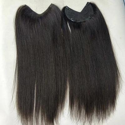 One Piece Clip In 100% Human Hair Extensions Cuticle Aligned Natural Hair weft