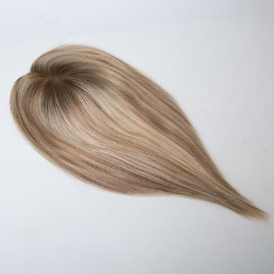 Summer Breathable High Quality Blonde Mono Human Hair Topper for Women 6x6'' Toupee European Remy Hair Topper Hairpieces Vendor