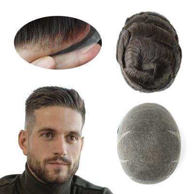 Swiss Lace Hair System Wholesale Price Hair Replacement Men Toupee