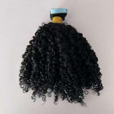 Top Grade Tape In Hair Extensions Double Drawn Russian Thin Custom Injected Tape Hair Extensions