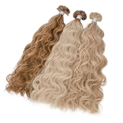 Wholesale Cuticle Aligned Unprocessed Hair Double Drawn Russian Pre-Bonded U Tip Hair